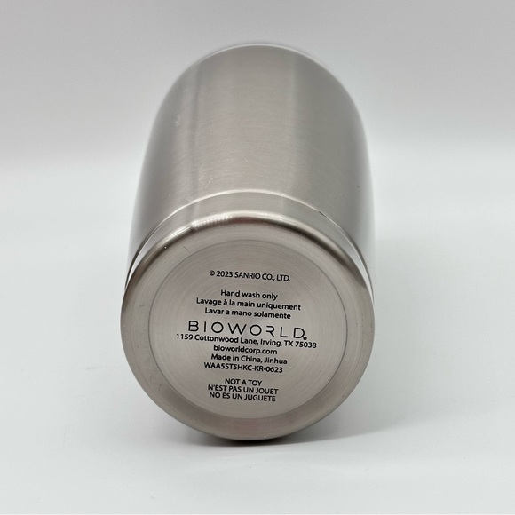 Sanrio Hello Kitty Face Stainless Steel Silver Tumbler - Picture 4 of 6